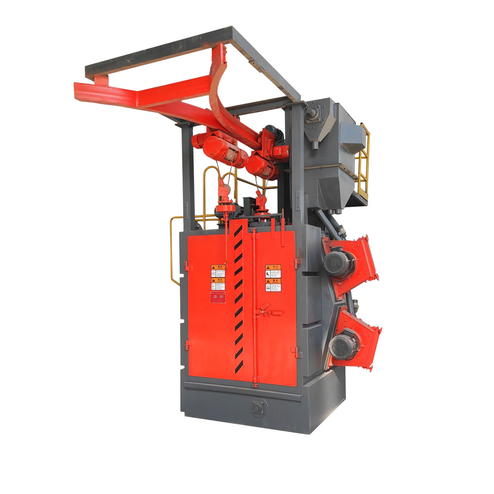 Key features and working principles of a hook type shot blasting machine